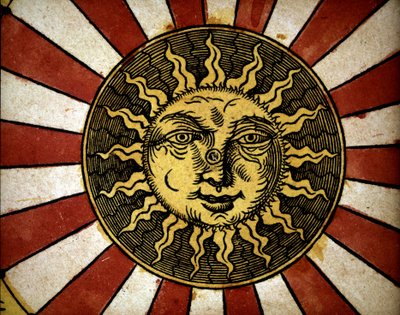 太陽は、16世紀の論文「Astronomicon caesarum」に記載されています。 作： Unknown artist