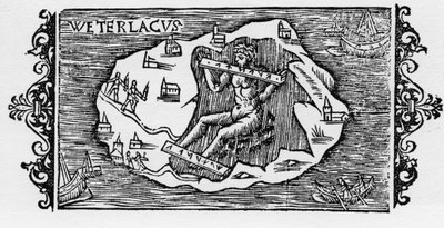 魔女の鎖-オラウス・マグヌスの「Historia de Gentibus Septentrionalibus」（ローマ、1555年）に登場する。 作： Unknown artist