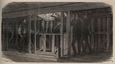 演劇のトリック - 飲み込み - 1875年のエングレービング 作： Unknown artist