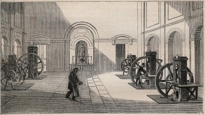 パリのモネア美術館にあるソネリエの貨幣印刷機 - 1877年の刻印 作： Unknown artist