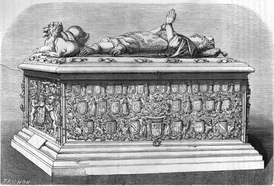 ブルゴーニュ公シャルルの墓（1433〜1477年）。 作： Unknown artist
