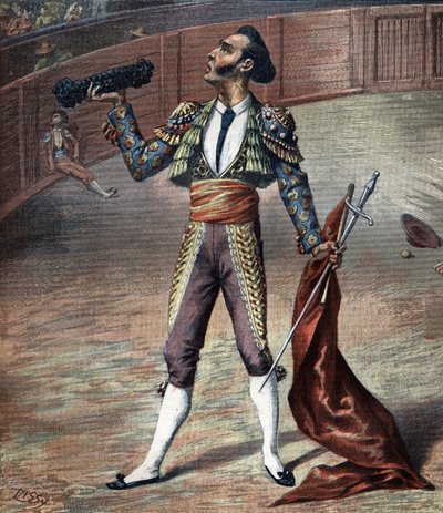 1892年のToreadorの衣装。 作： Unknown artist