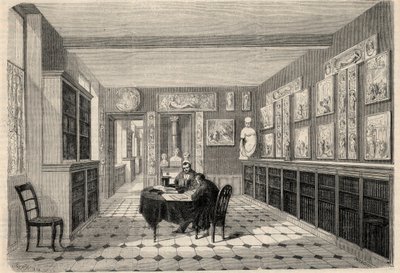 パリのソルボンヌ大学にあるVictor Cousin図書館の様子。"L