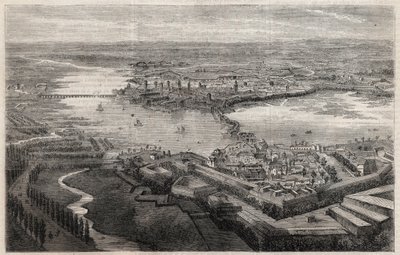 19世紀のマントヴァ(Mantova, Mantua)の街の風景 作： Unknown artist