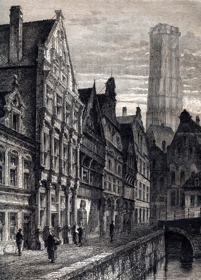 ベルギー・メッヘレン市の眺め - ベルギー・メッヘレン市の眺め - 1867年頃 作： Unknown artist