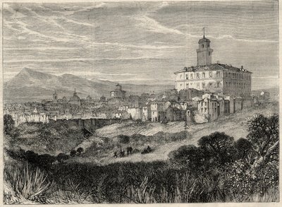 イタリアのモンテロトンド（Monte Rotondo, Monte-Rotondo）の街の風景。"L