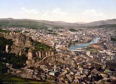 グルジア共和国の首都、トビリシ（旧ティフリス）の眺め - 1890年頃 個人蔵 作： Unknown artist