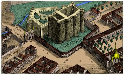 1553年のバスティーユの鳥の群れの眺め エングレーヴィング 19世紀 作： Unknown artist