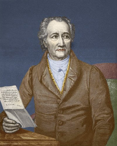 ヴォルフガング・ゲーテ（1749～1832年）。 作： Unknown artist