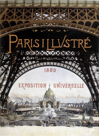 1889年にパリで開催された「パリ・イラストレーション」の世界展。 作： Unknown artist