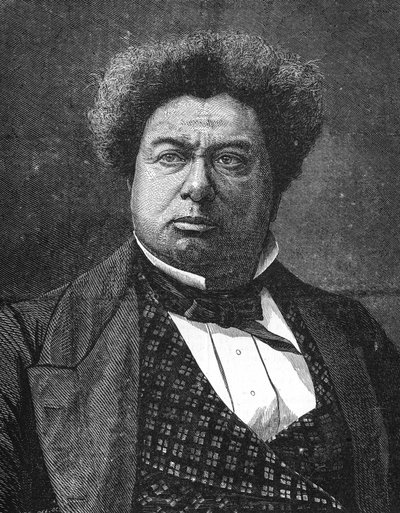 portrait Alexandre Dumas father.フランスの小説家・劇作家（1802年～1870年）。 作： Unknown artist