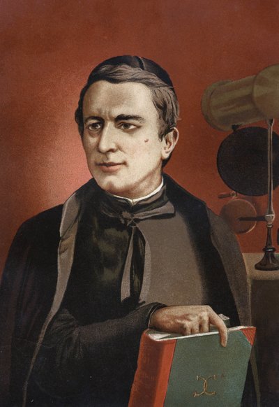 イタリアの天文学者で、分光法の創始者であるアンジェロ・セッキ（1818 - 1878）の肖像。1877年、バルセロナ。 作： Unknown artist