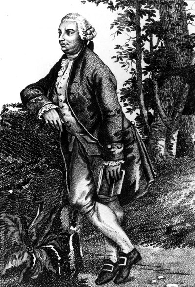 デイヴィッド・ヒュームの肖像。スコットランドの哲学者（1711年～1776年）。 作： Unknown artist