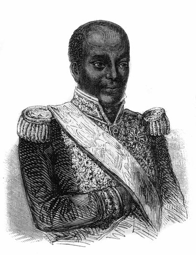 Faustin Iの名でハイチの大統領（1847-1849）と皇帝（1849-1859）を務めたFaustin Soulouque（1782-1867）の肖像画。 作： Unknown artist