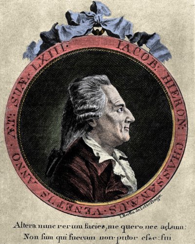 イタリアの冒険家であり作家であるジョヴァンニ・ジャコモ・カサノヴァ（1725-1798）の肖像画（Johann Berka作）。 作： Unknown artist