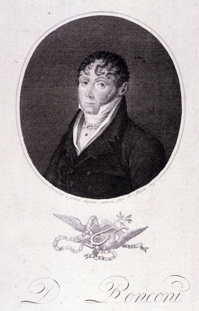 イタリア人テノール歌手Domenico RONCONIの肖像。 作： Unknown artist