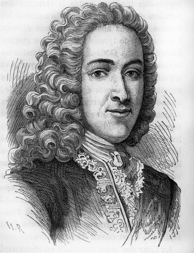 フランスの政治家、モーレパス伯爵ジャン・フレデリック・フリポー（1701-1781）の肖像画。 作： Unknown artist