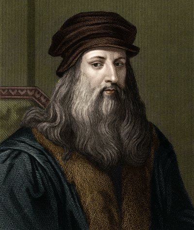 レオナルド・デ・ヴィンチ（1452-1519）の肖像（レオナルド・ダ・ヴィンチ）、イタリアの画家。 作： Unknown artist