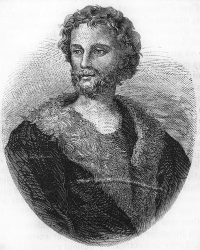 マチュラン・レニエの肖像。フランスの詩人（1573年～1613年） 1866年のエングレーヴィング。 作： Unknown artist