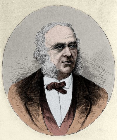 フランスの外科医・人類学者であるPaul Broca（1824-1880）の肖像画。 作： Unknown artist