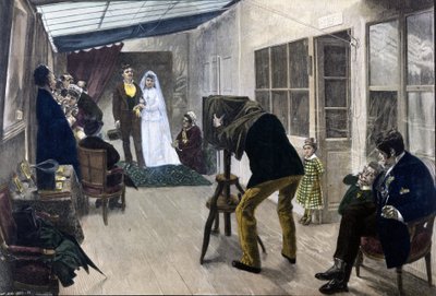 1878年、パリの写真家のアトリエ 作： Unknown artist