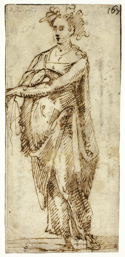 女性の全身像 作： Unknown Sienese