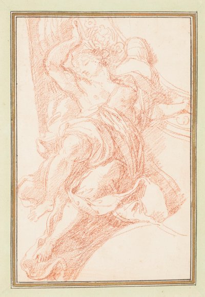デッサン、人物と装飾モチーフの天井詳細、1759-70年頃 作： 無名の画家