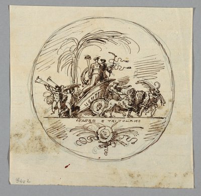 素描、ケレスとトリプトレムス、1800-1820年 作： Unknown artistUnknown artist