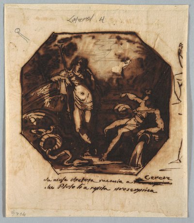 プロセルピナのレイプについて語られるセレス（1812年）。 作： Unknown artistUnknown artist