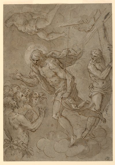 素描《虚無のキリスト》1625-1628年 作： Unknown artistUnknown artist