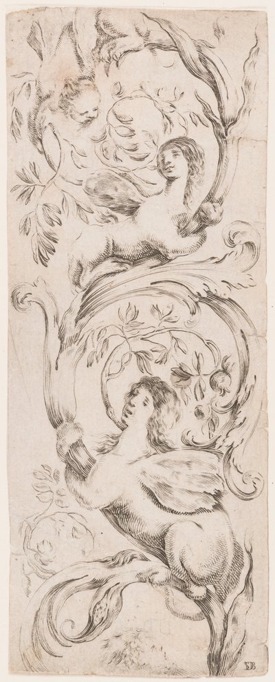 版画《装飾品またはグロテスク（グロテスク装飾品）》1653年頃 作： Unknown artistUnknown artist