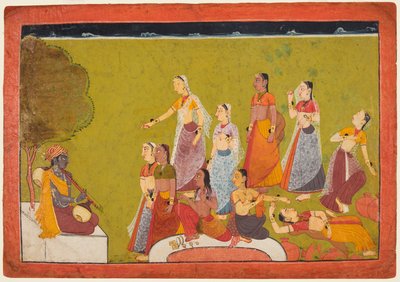 Madhavanala Kamakandala からの Madhava の前のエクスタシーの女性のグループ 作： Unknown artist