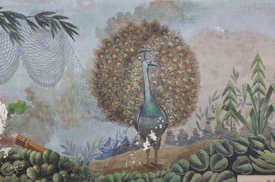 孔雀、3743687 の詳細 (フレスコ画) 作： Unknown artist