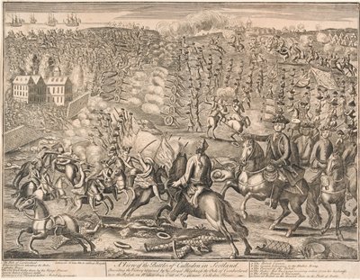？スコットランドのカロデンの戦いの眺め？、1746 作： Unknown