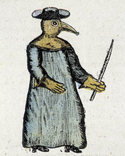 疫病の時の医者の服装 作： Unknown artist