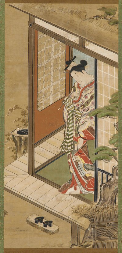パイプを持った<em>遊女</em> 作： Unknown artist