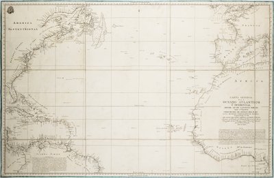 赤道以北の大西洋の全体図 作： Unknown artist