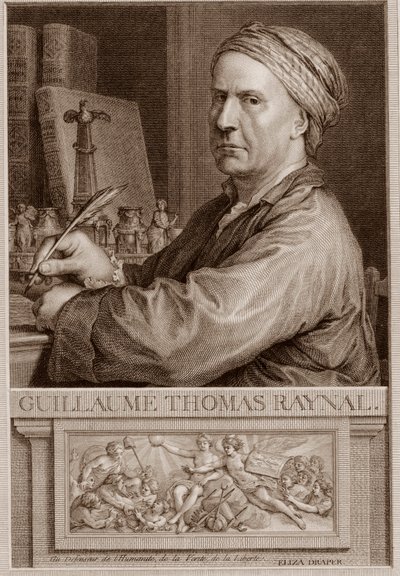 Abbot Guillaume Thomas Raynal (1713-1796) English writer engraving after Charles-Nicolas Cochin II - Guillaume Thomas Raynal (Guillaume-Thomas) engraving 作： Unknown artist