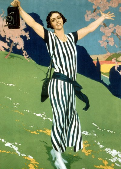 コダック・カメラの広告プリント、20年代（プリント） 作： Unknown artist