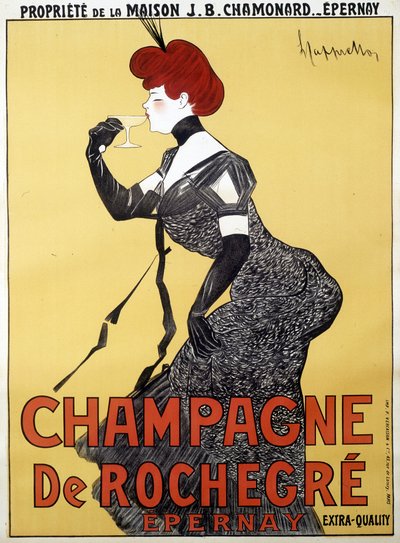 シャンパーニュ・ド・ロシュグレの広告ポスター - Leonetto Cappiello（1875-1942）作 19世紀後半 作： Unknown artist