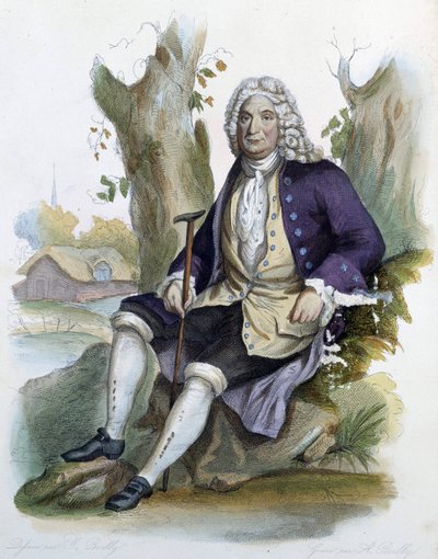 Alain Rene Lesage (Alain-Rene Le Sage) (1668-1747) - Ed. Mennechet, "Le Plutarque francais "にて。 作： Unknown artist
