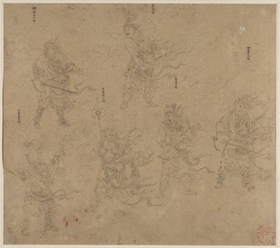 道教主題帖 道教神々の行列 葉 13 作： Unknown artist