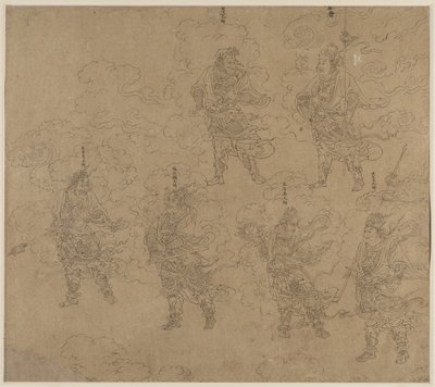 道教主題帖 道教神々の行列 葉 14 作： Unknown artist