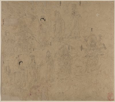 道教主題帖 道教神々の行列 葉 21 作： Unknown artist