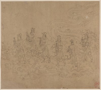 道教主題帖 道教神々の行列 23葉 作： Unknown artist