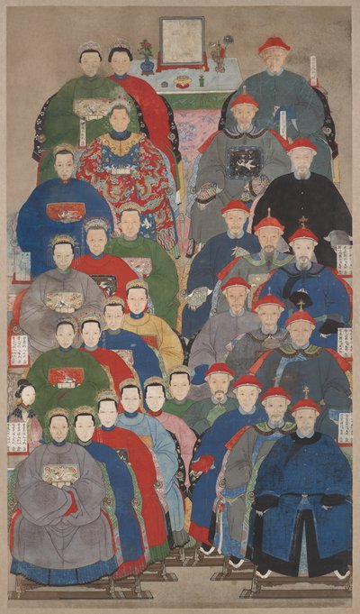 祖先グループの肖像画 作： Unknown artist