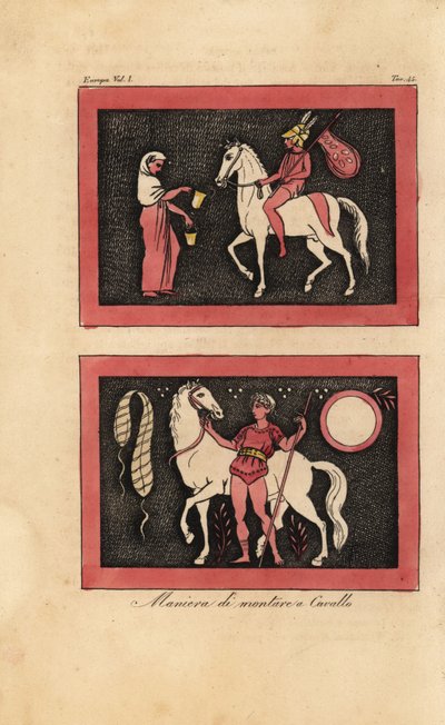 裸で馬に乗る古代ギリシャの方法 作： Unknown artist