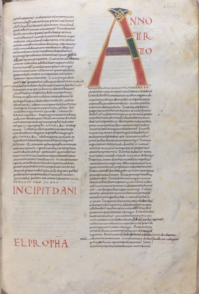 預言者ダニエルの書の序文、11世紀、細密写本、膜質写本 作： Unknown artist
