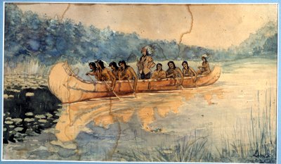 匿名の水彩画。19世紀 ラ・ロシェル、ニューワールドミュージアム 作： Unknown artist