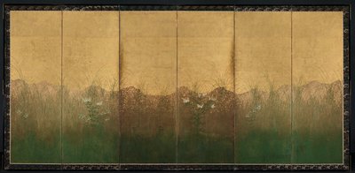 武蔵野平野の満月の秋の夕べ 作： Unknown artist